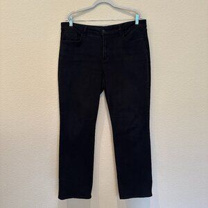 NYDJ Black Straight Leg Jeans